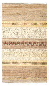 Gabbeh Tapijt - Loribaft Perzisch - 138 x 79 cm - beige