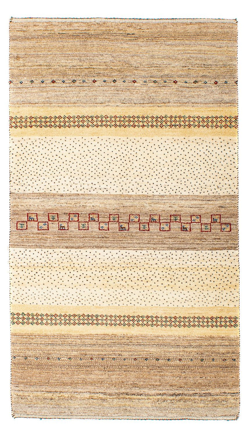Gabbeh Tapijt - Loribaft Perzisch - 138 x 79 cm - beige