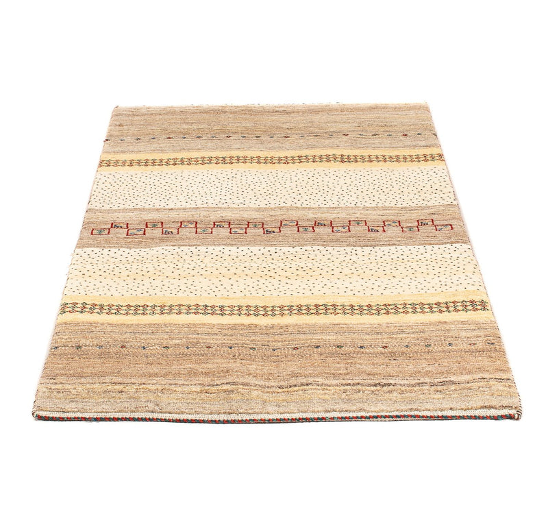 Gabbeh Tapijt - Loribaft Perzisch - 138 x 79 cm - beige