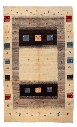 Gabbeh Tapijt - Loribaft Perzisch - 240 x 153 cm - beige