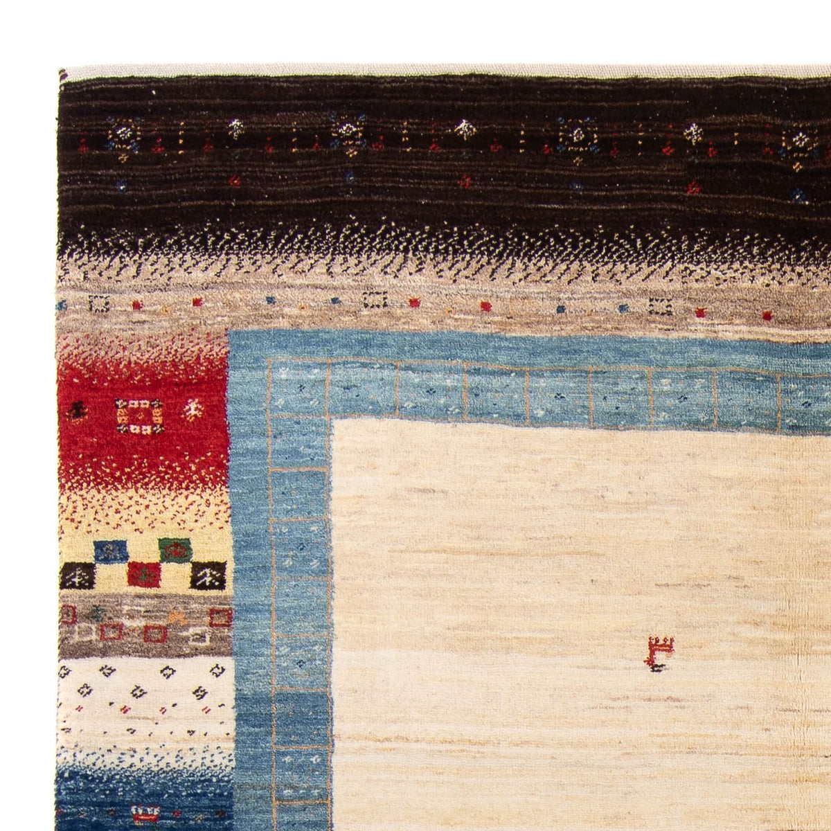 Gabbeh Tapijt - Loribaft Perzisch - 236 x 165 cm - beige