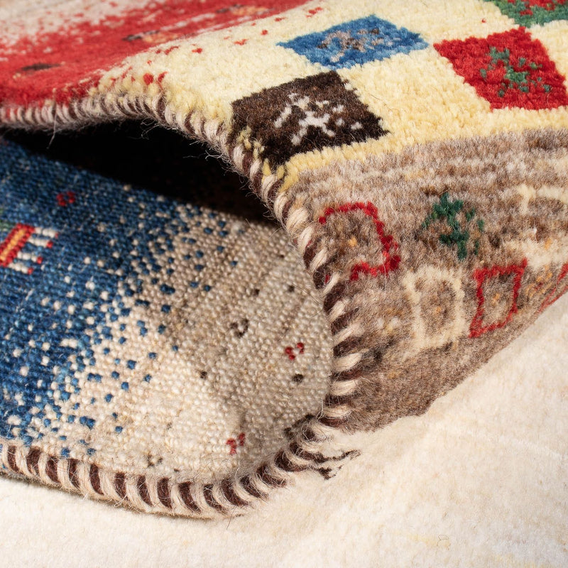 Gabbeh Tapijt - Loribaft Perzisch - 236 x 165 cm - beige