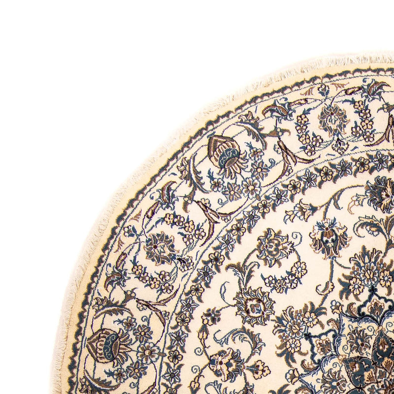 Perzisch tapijt - Nain rond  - 200 x 200 cm - beige