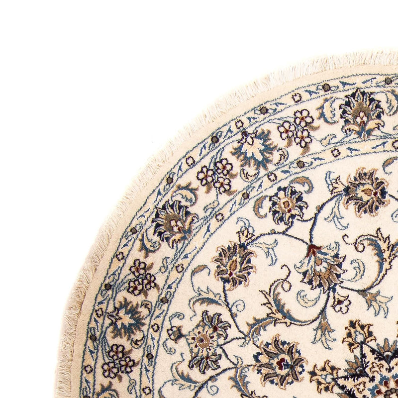 Perzisch tapijt - Nain rond  - 150 x 150 cm - beige