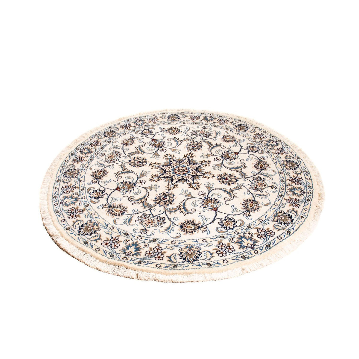 Perzisch tapijt - Nain rond  - 150 x 150 cm - beige