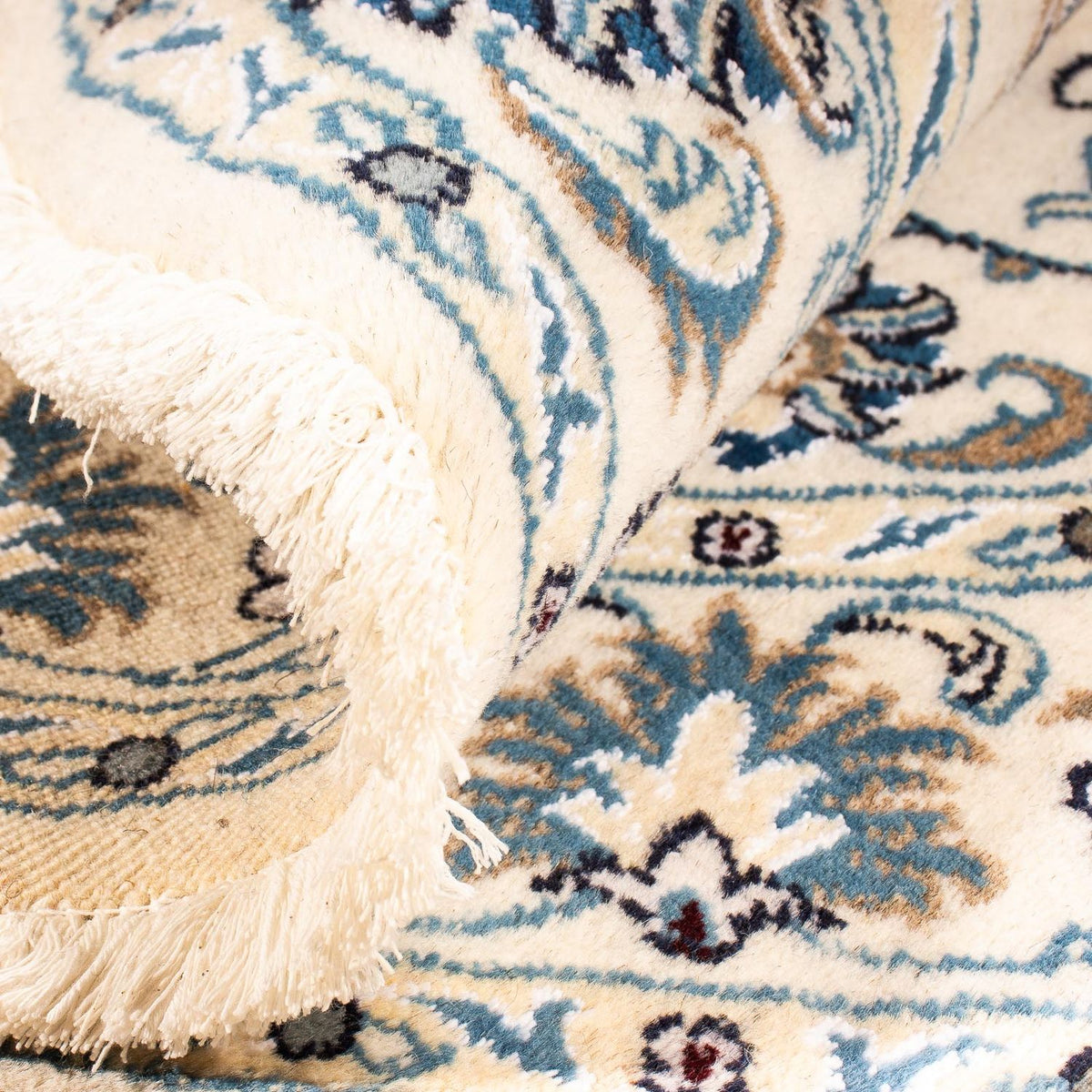 Perzisch tapijt - Nain rond  - 150 x 150 cm - beige