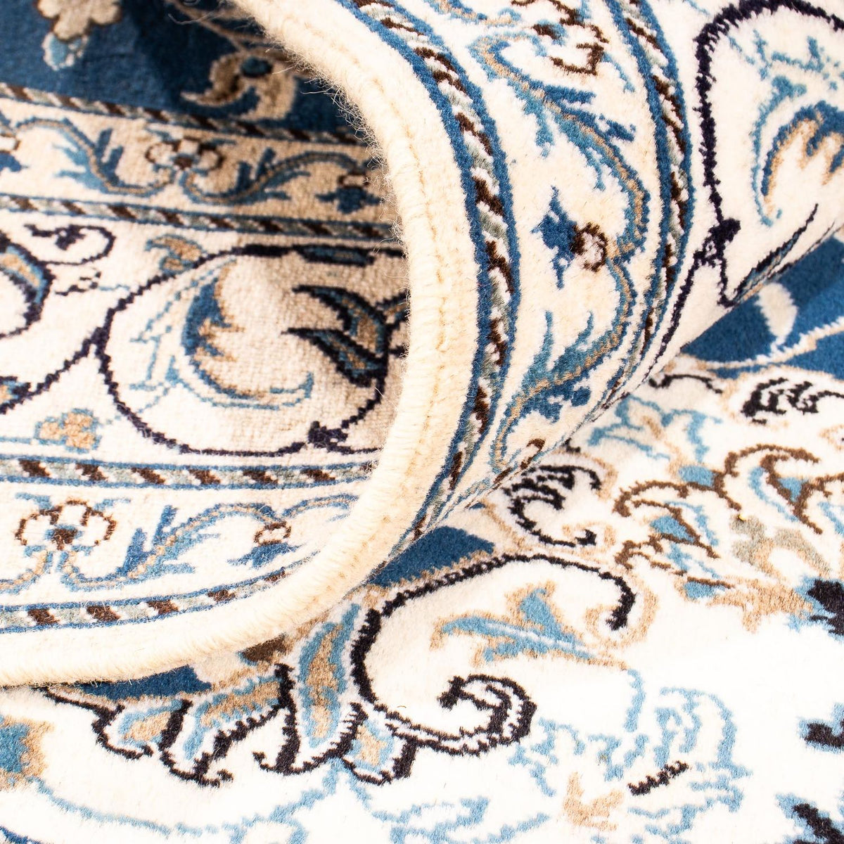 Perzisch tapijt - Nain - 198 x 149 cm - donkerblauw