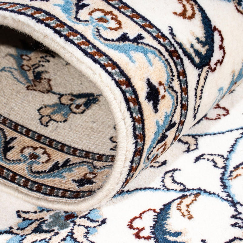 Loper Perzisch tapijt - Nain - 376 x 77 cm - beige