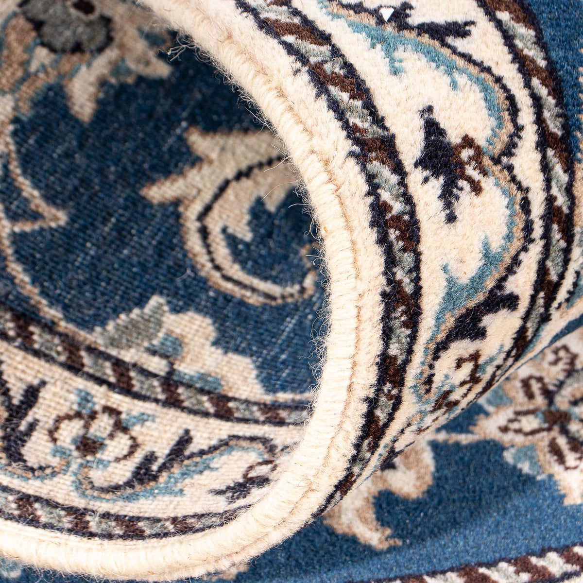 Perzisch tapijt - Nain - 139 x 68 cm - donkerblauw