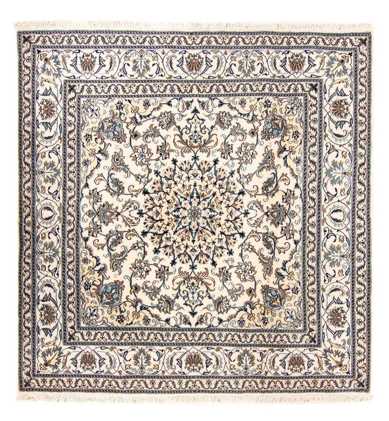 Perzisch tapijt - Nain vierkant  - 200 x 195 cm - beige