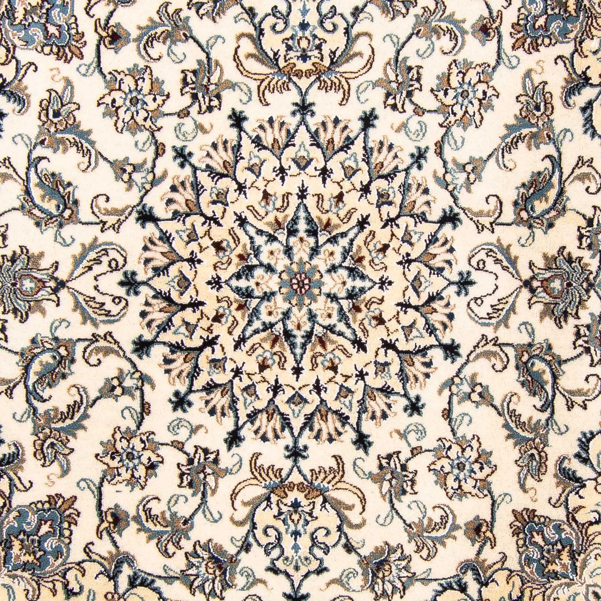 Perzisch tapijt - Nain vierkant  - 200 x 195 cm - beige