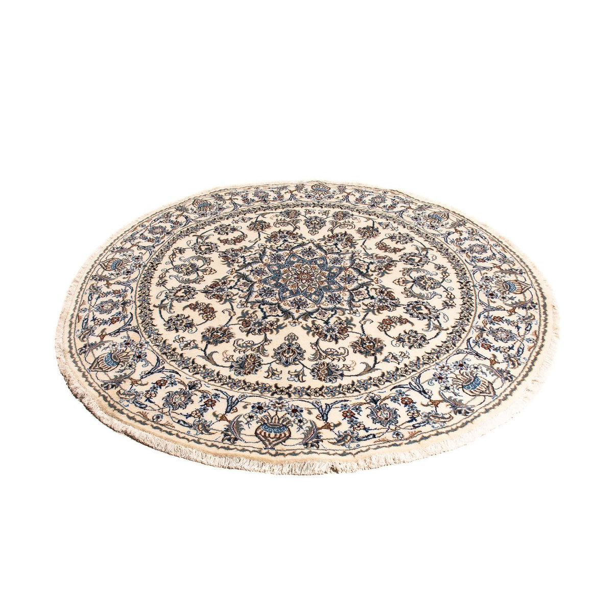 Perzisch tapijt - Nain rond  - 200 x 200 cm - beige