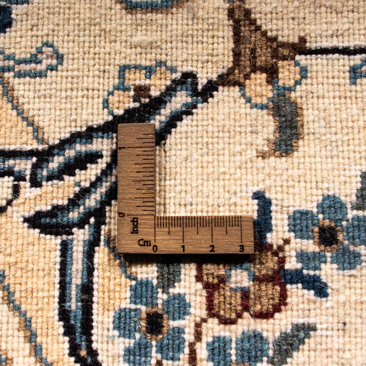 Perzisch tapijt - Nain rond  - 200 x 200 cm - beige