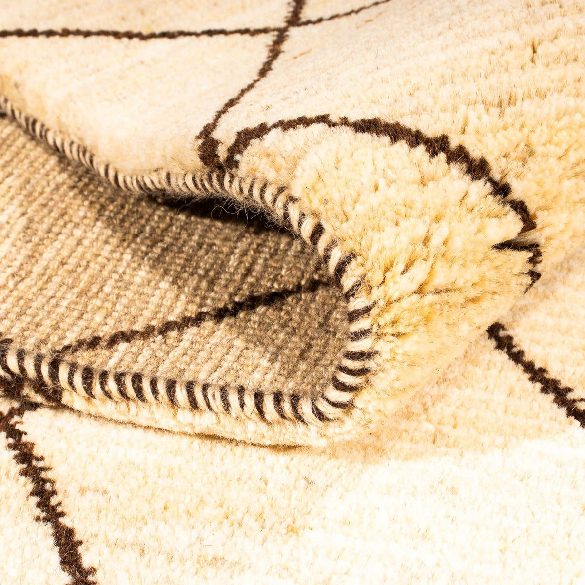 Gabbeh Tapijt - Loribaft Perzisch - 193 x 151 cm - beige