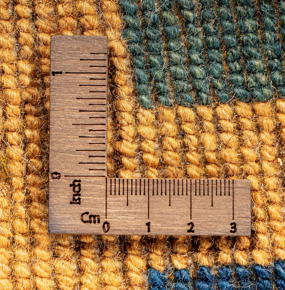 Gabbeh Tapijt - Loribaft Perzisch - 118 x 84 cm - mosterdgeel