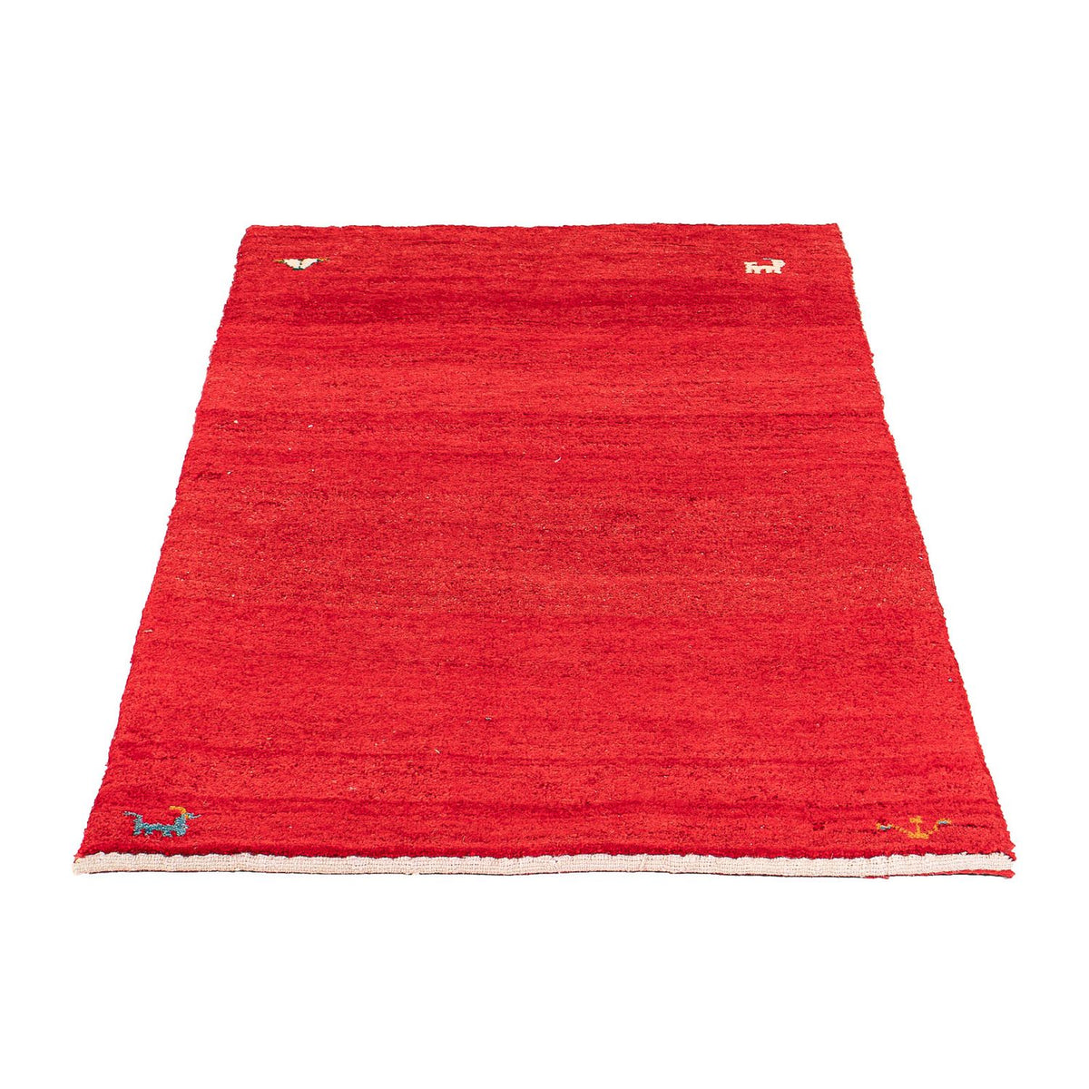 Gabbeh Tapijt - Loribaft Perzisch - 130 x 76 cm - donkerrood