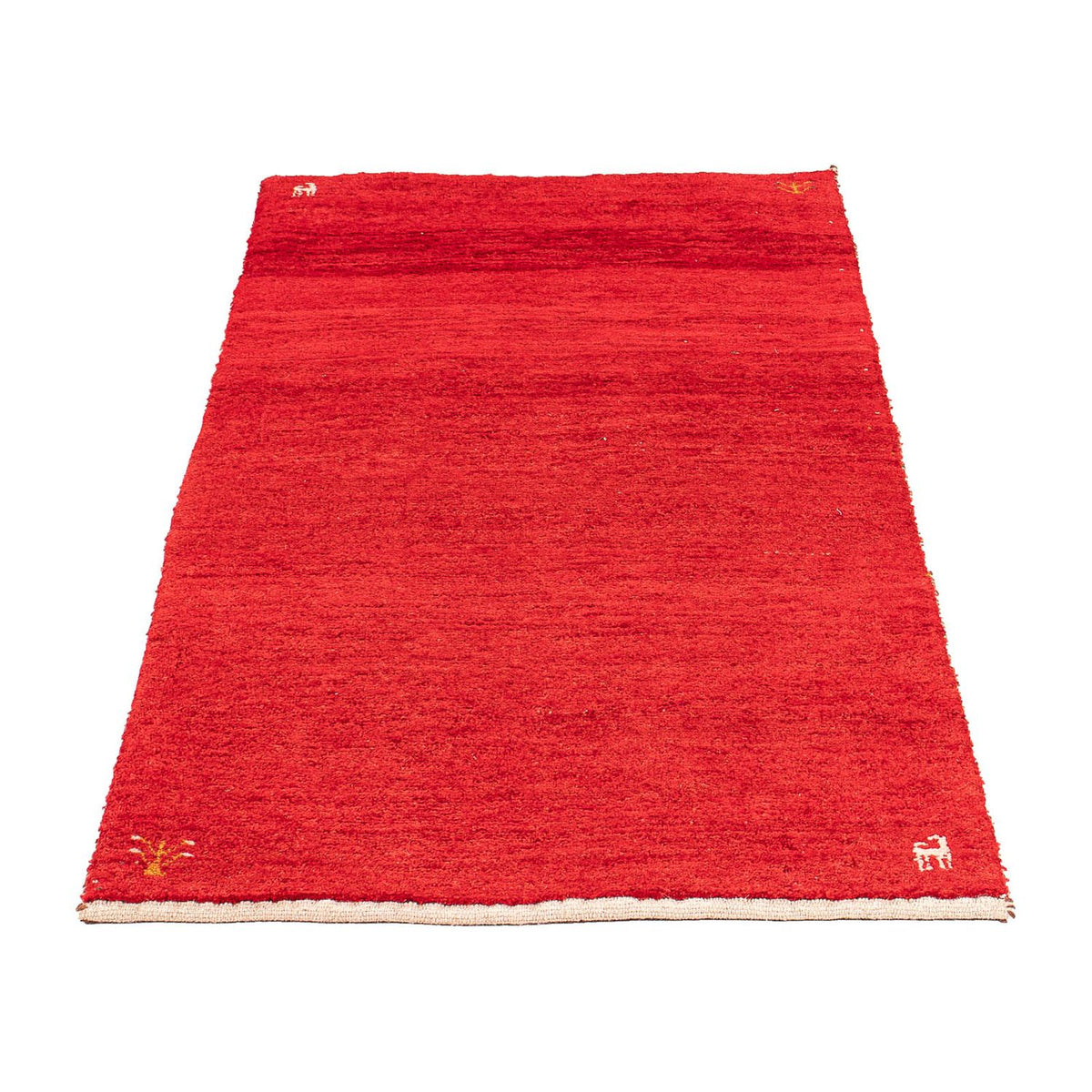 Gabbeh Tapijt - Loribaft Perzisch - 140 x 72 cm - donkerrood