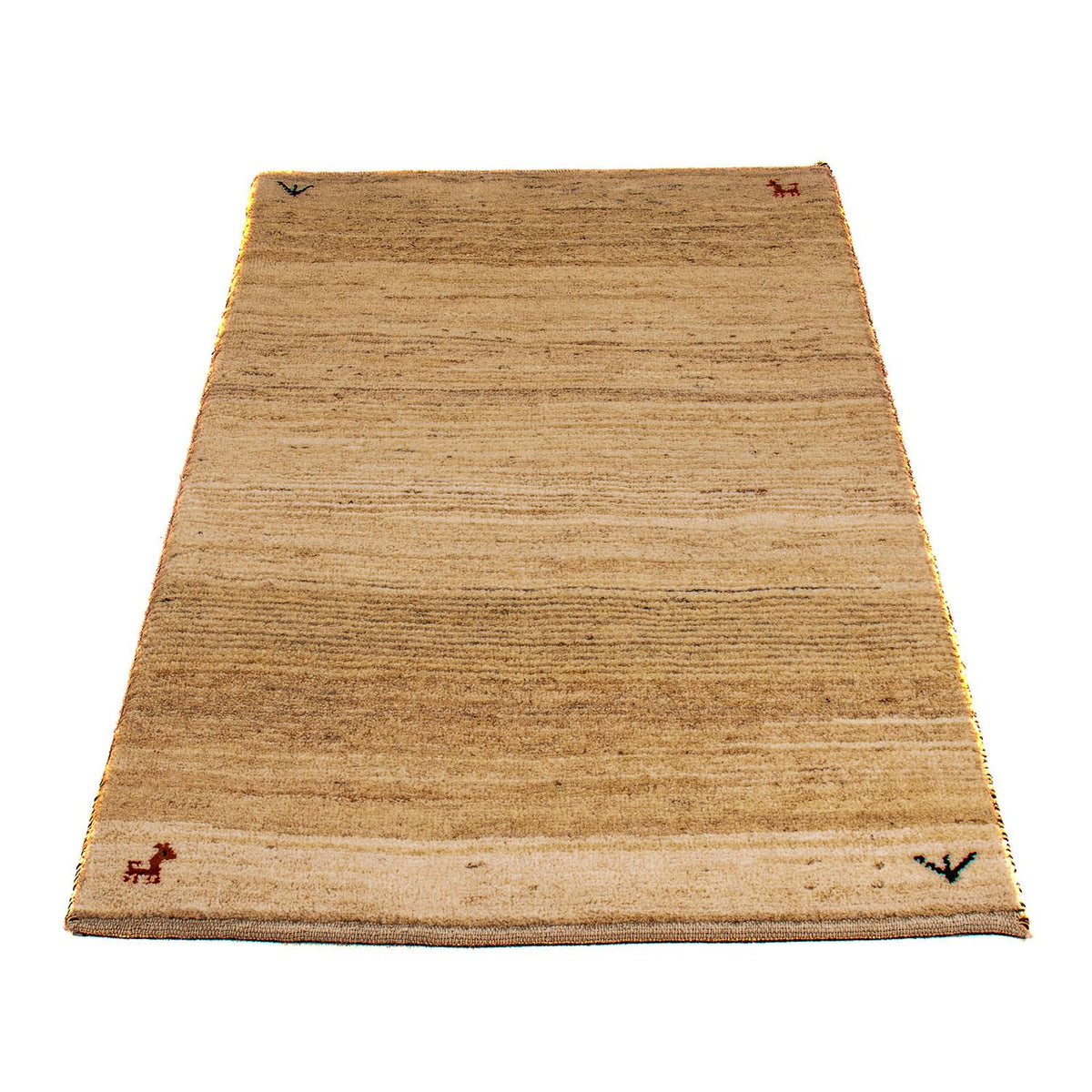 Gabbeh Tapijt - Loribaft Perzisch - 129 x 73 cm - beige