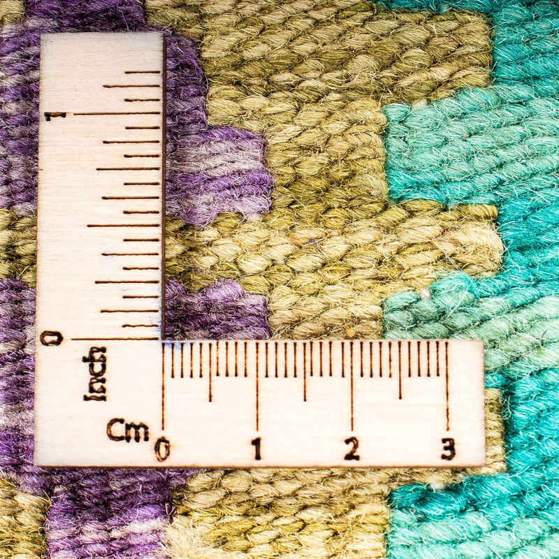 Kelim tapijt - Splash - 115 x 92 cm - blauw