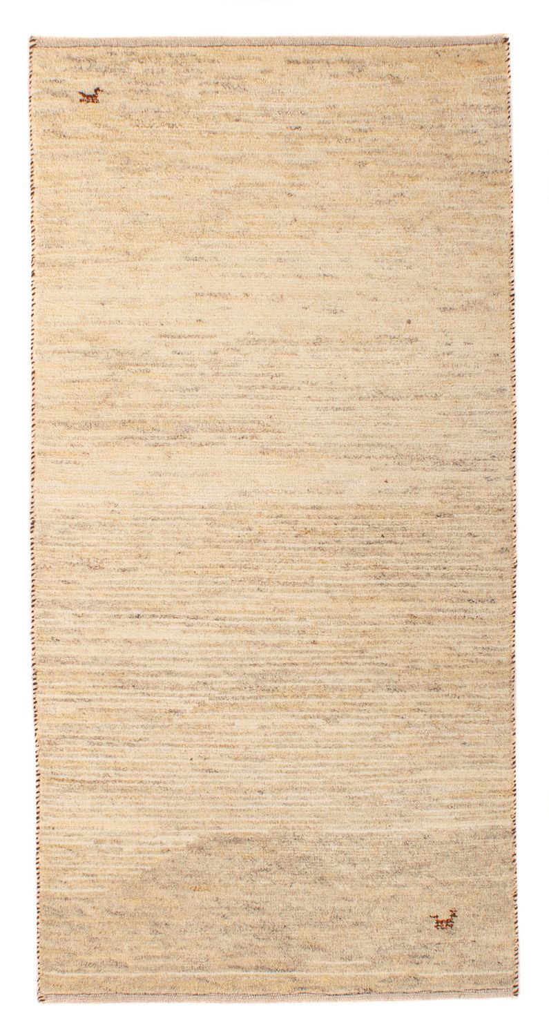 Gabbeh Tapijt - Loribaft Perzisch - 140 x 70 cm - beige