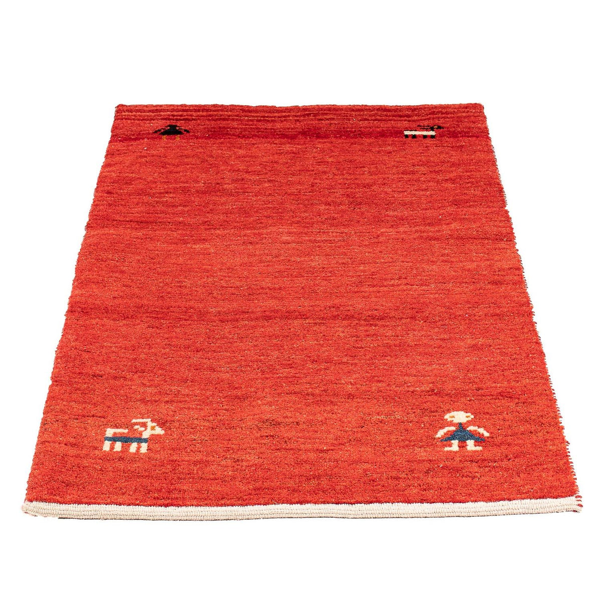 Gabbeh Tapijt - Loribaft Perzisch - 118 x 75 cm - donkerrood