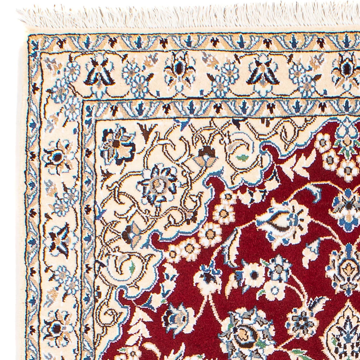 Perzisch tapijt - Nain - Koninklijk - 152 x 100 cm - donkerrood