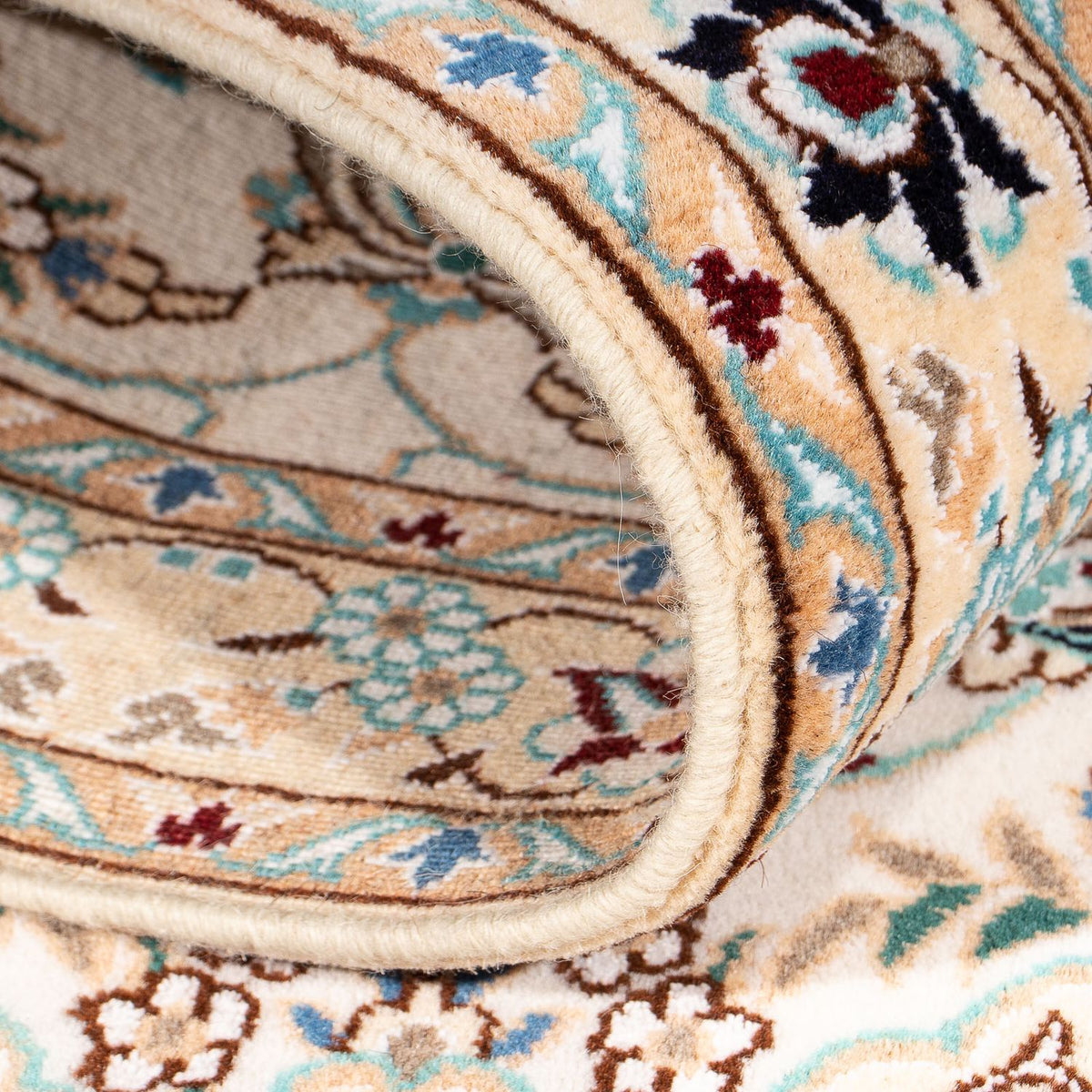 Perzisch tapijt - Nain - Koninklijk - 147 x 100 cm - beige