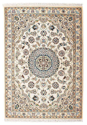 Perzisch tapijt - Nain - Koninklijk - 150 x 100 cm - beige