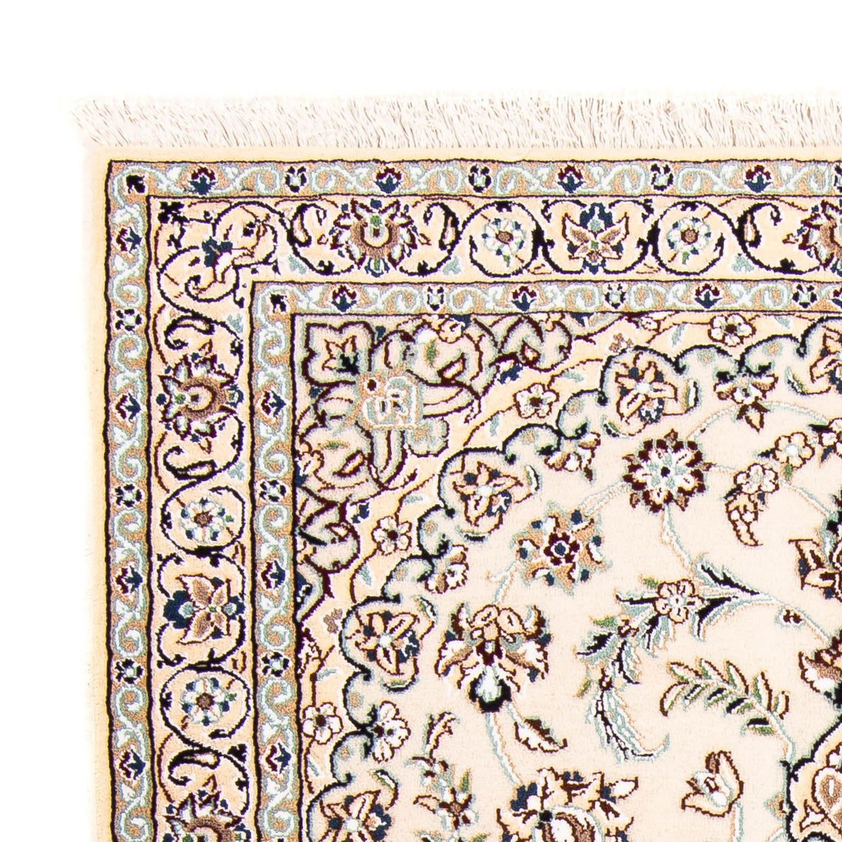 Perzisch tapijt - Nain - Koninklijk - 175 x 113 cm - beige