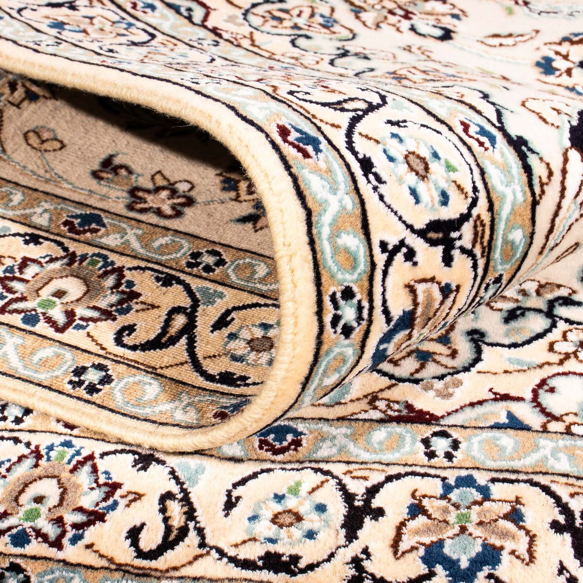 Perzisch tapijt - Nain - Koninklijk - 175 x 113 cm - beige