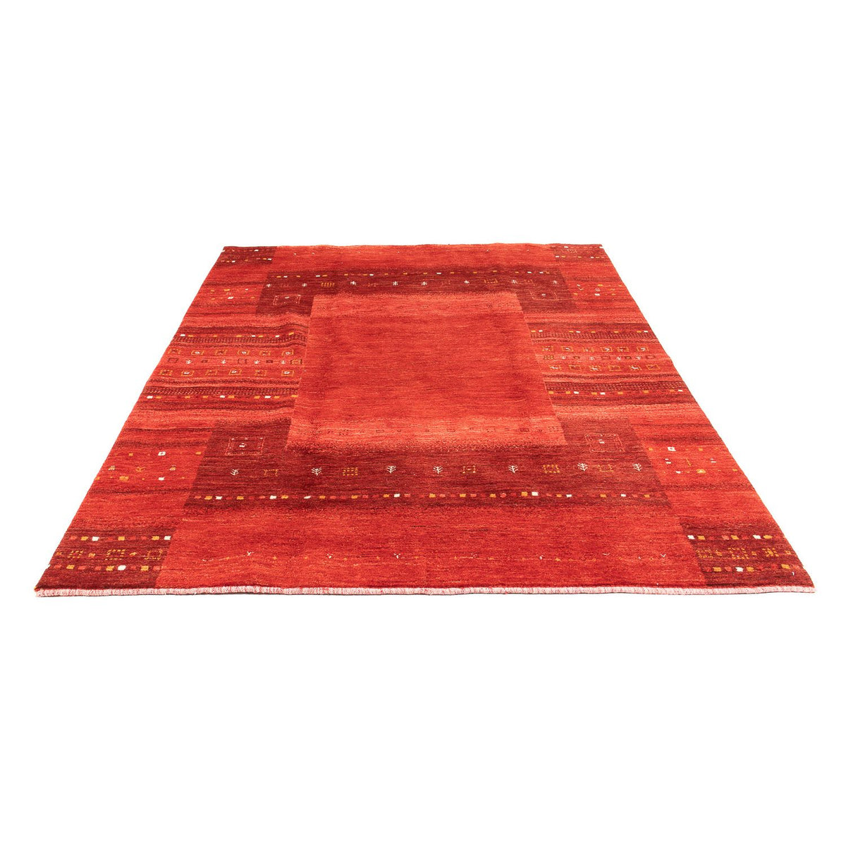 Gabbeh Tapijt - Loribaft Perzisch - 248 x 180 cm - donkerrood