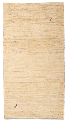 Gabbeh Tapijt - Loribaft Perzisch - 140 x 75 cm - beige