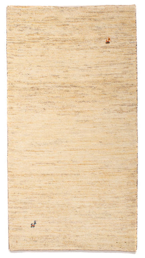 Gabbeh Tapijt - Loribaft Perzisch - 140 x 75 cm - beige