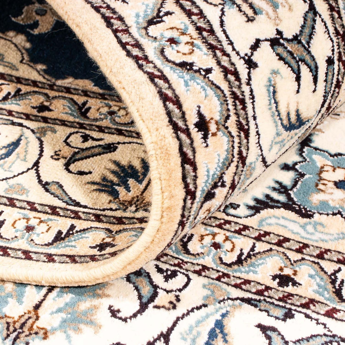 Perzisch tapijt - Nain - 195 x 146 cm - donkerblauw