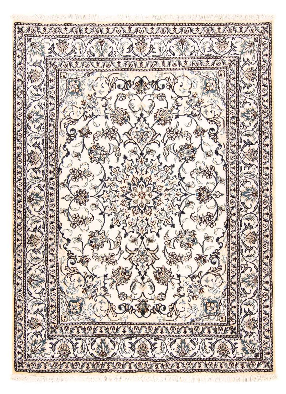 Perzisch tapijt - Nain - 203 x 147 cm - beige