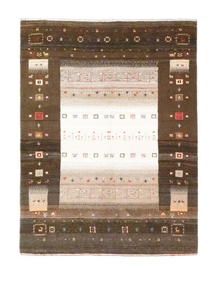 Gabbeh Tapijt - Loribaft Perzisch - 194 x 148 cm - bruin