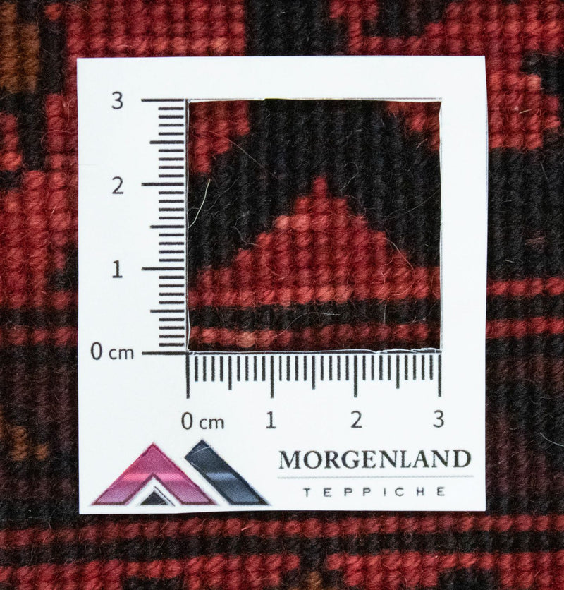 Loper Afghaans tapijt - Kunduz - 213 x 102 cm - rood