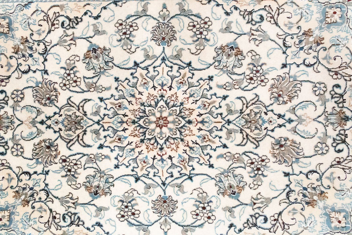 Perzisch tapijt - Nain - 198 x 150 cm - natuurlijk wit