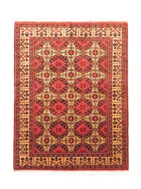 Afghaans tapijt - 202 x 152 cm - rood