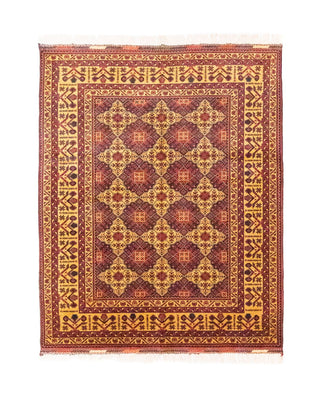 Afghaans tapijt - 190 x 152 cm - rood