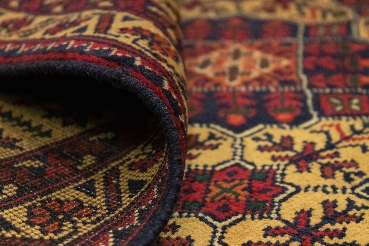 Afghaans tapijt - 190 x 152 cm - rood