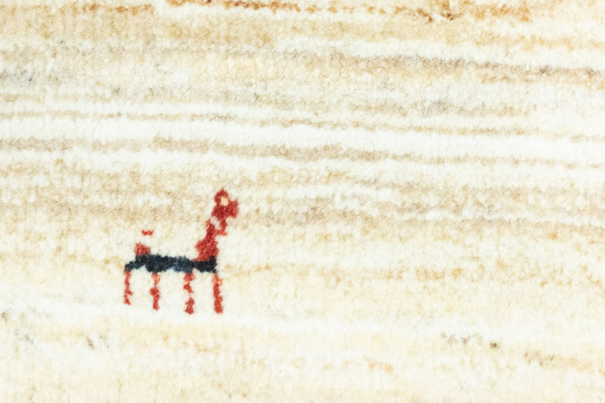 Gabbeh Tapijt - Loribaft Perzisch - 350 x 234 cm - beige