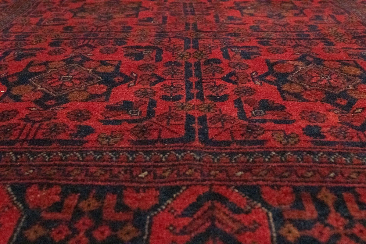Afghaans tapijt - Kunduz - 197 x 126 cm - rood