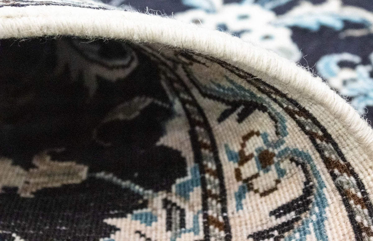 Perzisch tapijt - Nain - 131 x 90 cm - donkerblauw