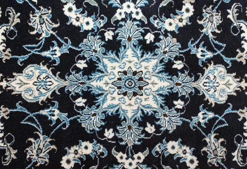 Perzisch tapijt - Nain - 136 x 90 cm - donkerblauw