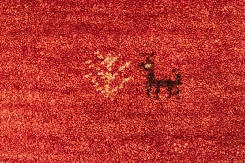 Gabbeh tapijt - Perzisch - 143 x 100 cm - oranje