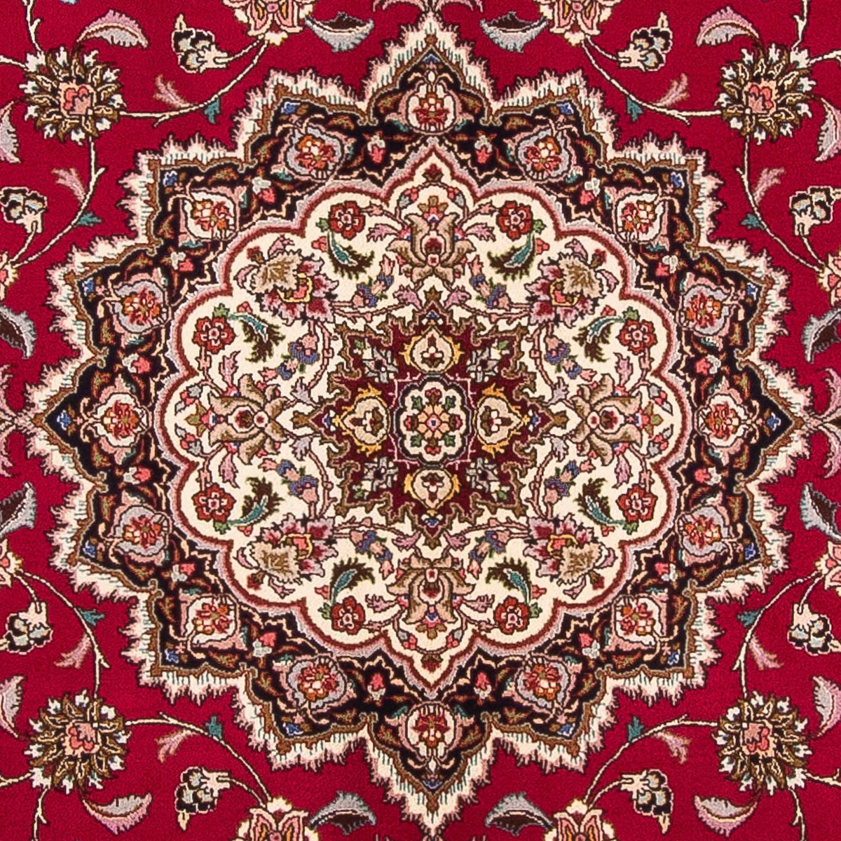 Perzisch tapijt - Tabriz - Royal vierkant  - 246 x 245 cm - donkerrood