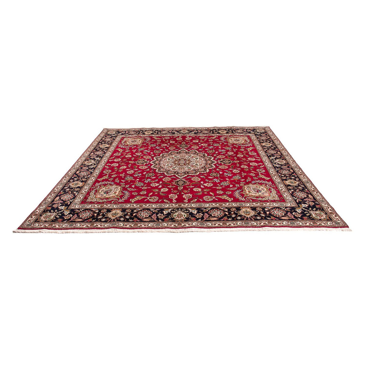 Perzisch tapijt - Tabriz - Royal vierkant  - 246 x 245 cm - donkerrood