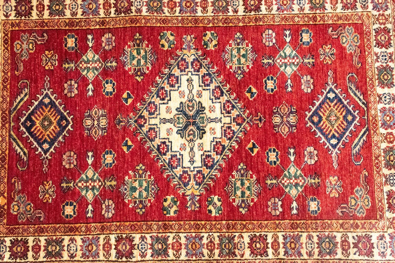 Ziegler Tapijt - Kazak - 126 x 87 cm - rood