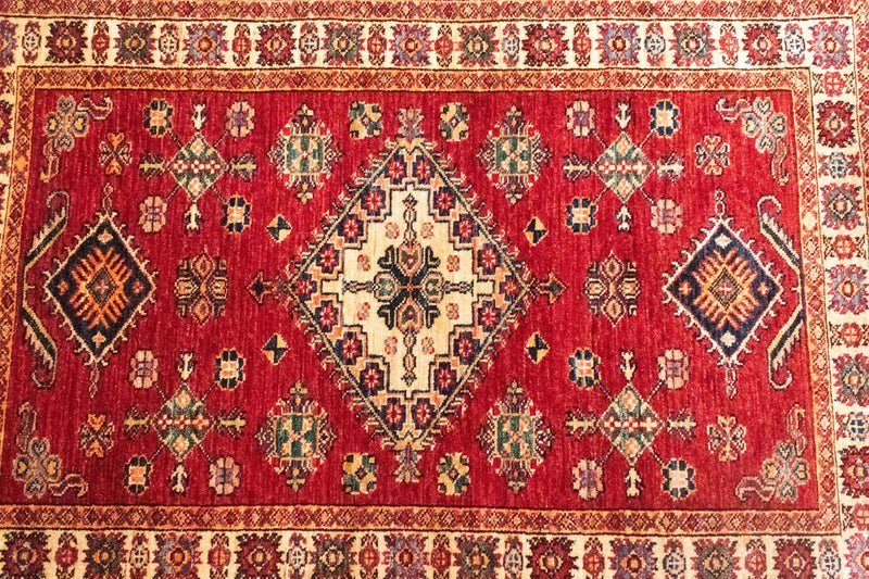 Ziegler Tapijt - Kazak - 125 x 83 cm - rood